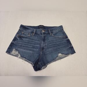 Aeropostale Vintage High Rise Shorty Womens Blue Jean Shorts EUC Size 6